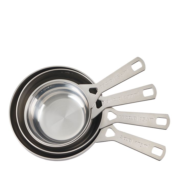 Le Creuset Stainless Steel Batch Baking Measuring Cups, Set of 4 ...