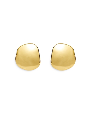 Lele Sadoughi Discus Button Earrings in 14K Gold Plated