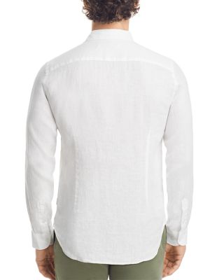 Giles Linen Textured Tailored Fit Button Down Shirt