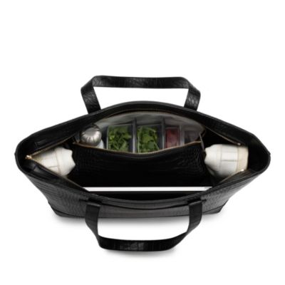 The Croc Embossed Faux Leather Tote