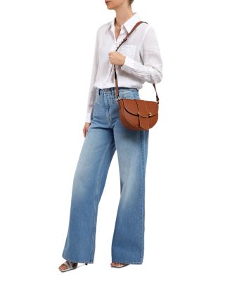 Crescent Leather Satchel