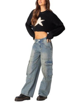Mega Star Cropped Sweater