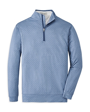 Peter Millar Boys' Skull In One Performance Quarter Zip Pullover - Big Kid In Infinity