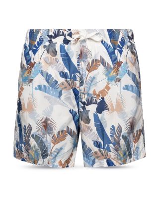 Printed Drawstring 5&amp;quot; Swim Trunks