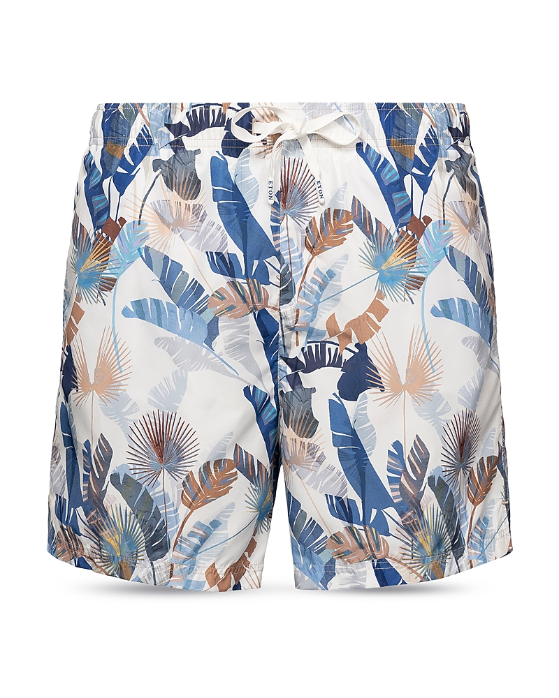 Eton Printed Drawstring 5 Swim Trunks