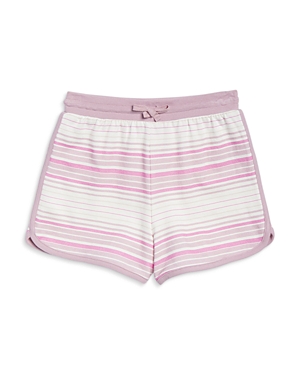 Shop Splendid Girls' Painterly Stripe Shorts - Big Kid In Watercolor