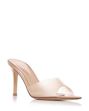 Shop Gianvito Rossi Women's Elle Pointed Toe High Heel Sandals In Nude