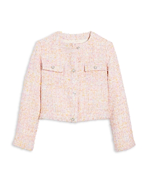 Shop Bcbg Girls Girls' Boucle Jacket - Big Kid In Multi