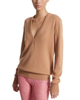 Knitted Sweater Michael Kors Sweaters Womens Michael Kors Deep V