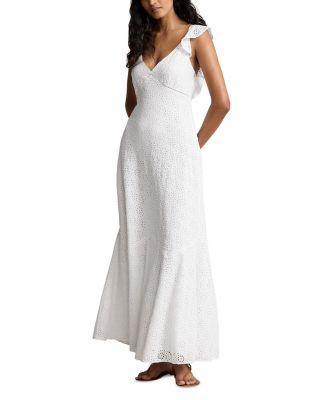 Ralph Lauren - Linen Eyelet Maxi Dress