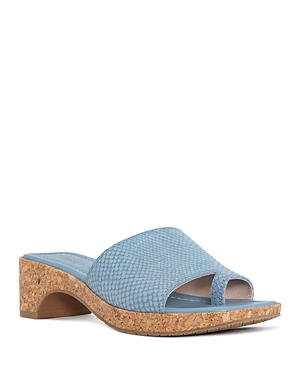 DONALD PLINER WOMEN'S SLIP ON HIGH HEEL SANDALS