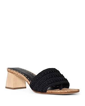 Donald Pliner Block Heel Sandal In Black