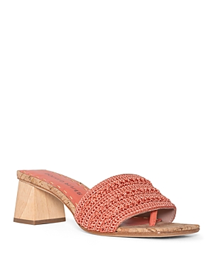 DONALD PLINER WOMEN'S SLIP ON STRAPPY THONG HIGH HEEL SANDALS