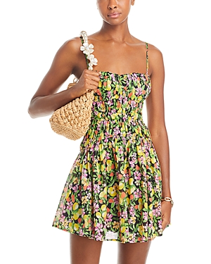 Aqua Fruit Print Sleeveless Mini Dress - 100% Exclusive