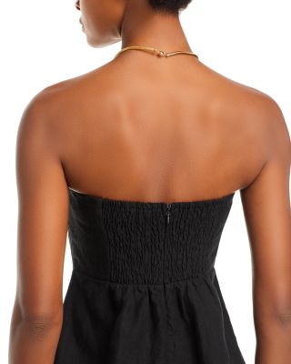Barbara Smocked Strapless Top