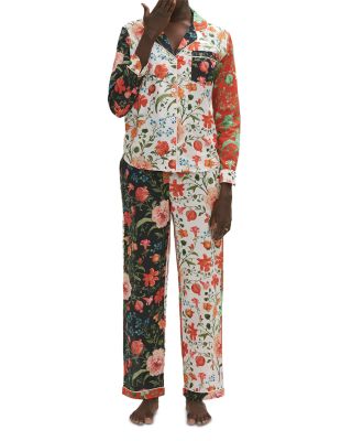 Desmond & Dempsey - Persephone Patchwork Long Pajama Set