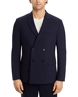 Shop Theory Morton Double Breasted New Tailor Jacket In Navy