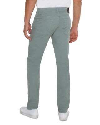 Kingston Modern Slim Straight Fit Jeans in Seafoam Green