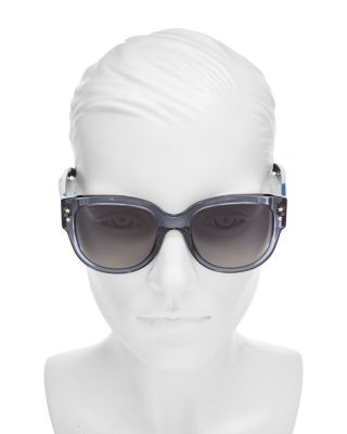 DiorPacific B2I Polarized Butterfly Sunglasses, 54mm