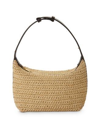 MINI WALLACE 20 BAG IN NATURAL RAFFIA CROCHET