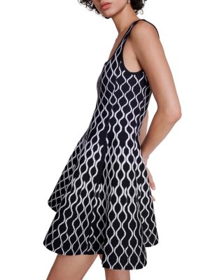 Russel Graphic Knit Skater Dress