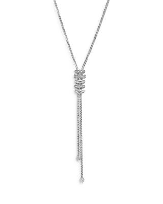 David Yurman - Stax Zig Zag Y Necklace with Diamonds