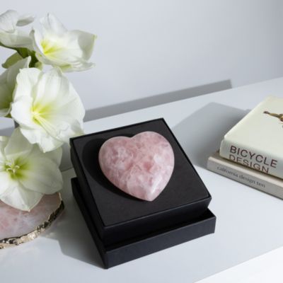The Cuore Rose Quartz Gemstone Heart