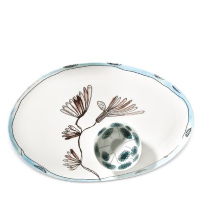 Marni Camelia Aubergine Large Oval Platter