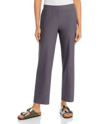 EILEEN FISHER Womens Brown Straight leg Pants main image 1