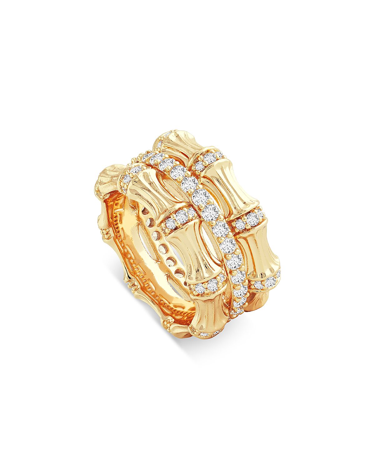 Anabel Aram Sculpted Bamboo Stack Ring