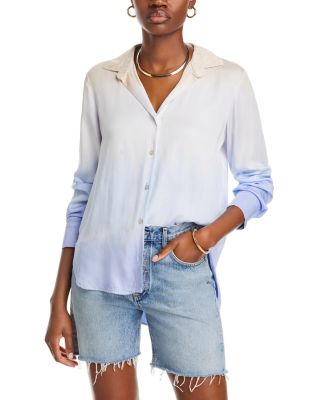 Bella Dahl Flowy Ombre Button Down Shirt