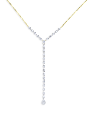 Meira T 14K White & Yellow Gold Diamond Lariat Necklace, 18