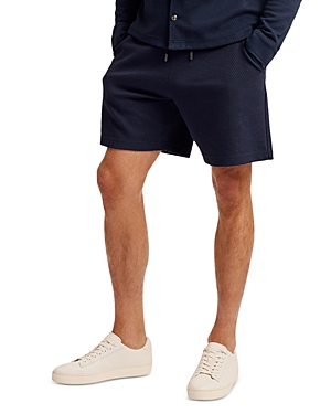 Ted Baker Relaxed Fit Jersey Shorts In Navy