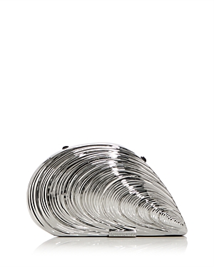 Shop Simkhai Bridget Oyster Bag In Silver