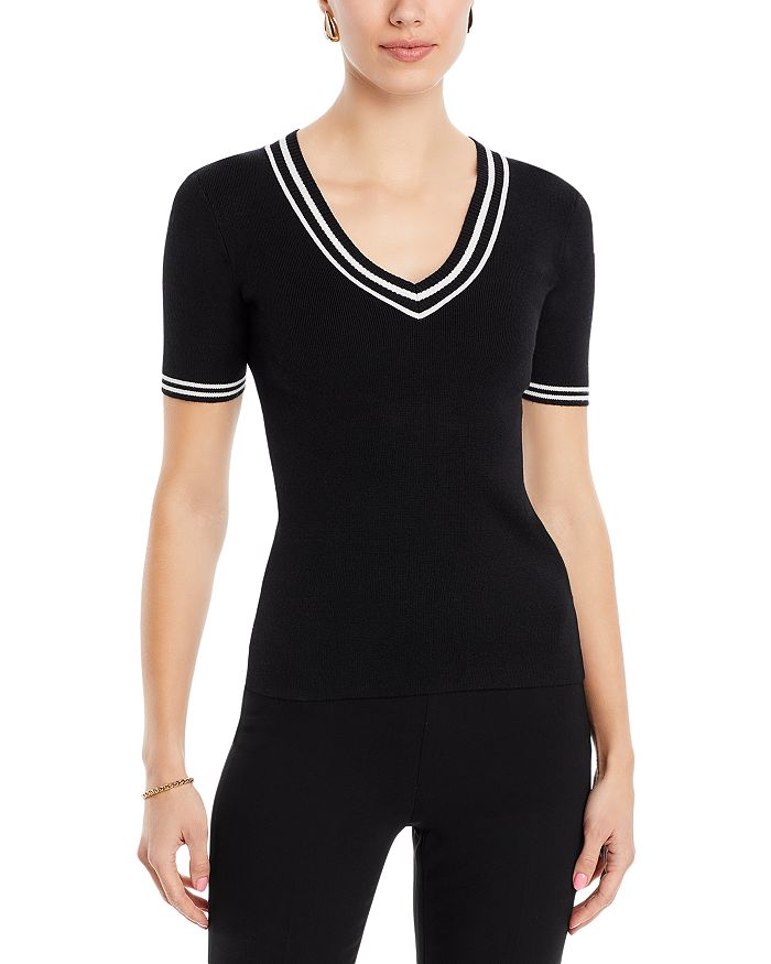 T-Tahari Stitched Sweater Vest