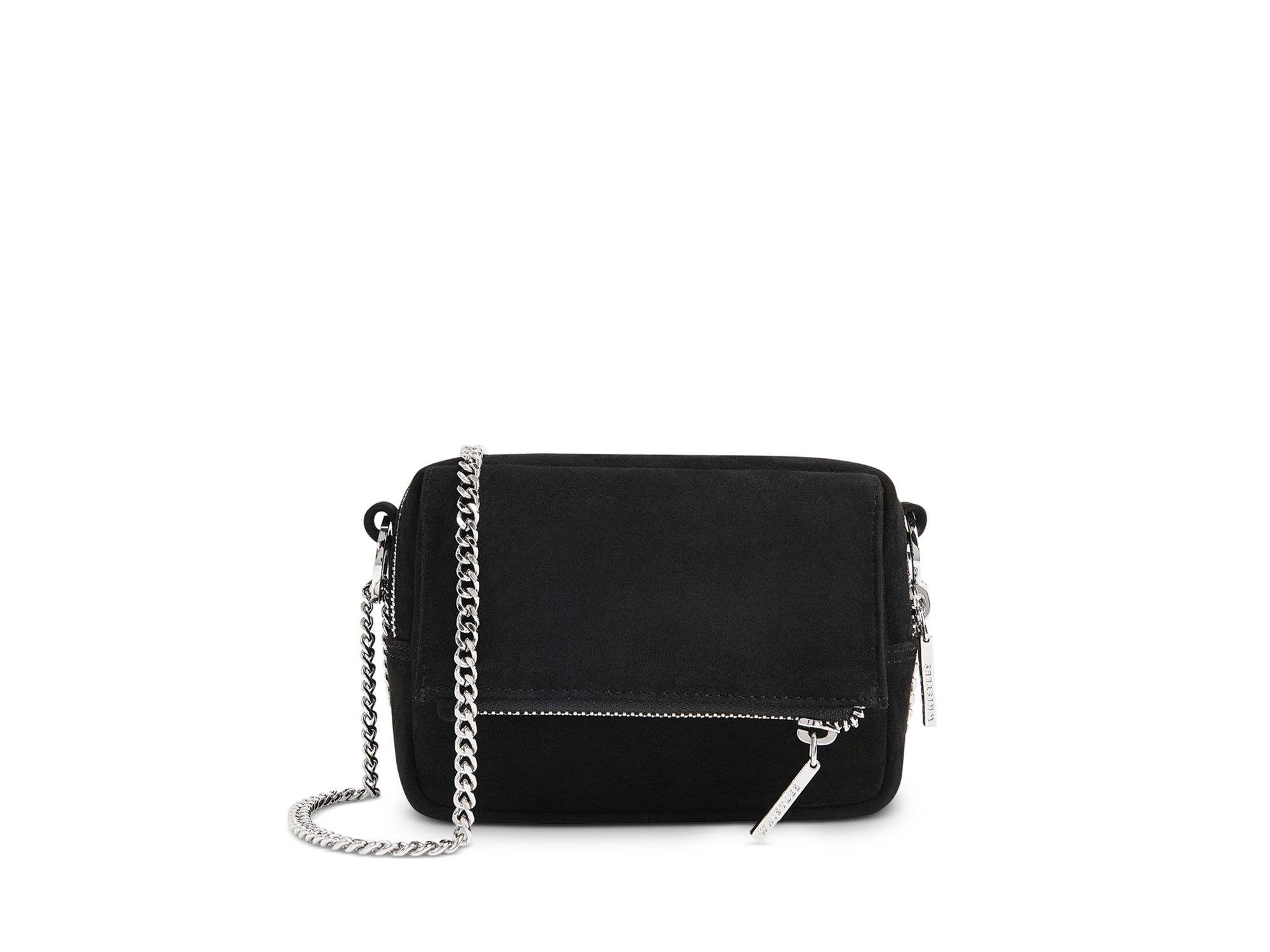 Bibi Suede Mini Bag Zip Crossbody - Image 1