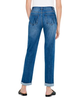 Mid Rise Girlfriend Jeans in Atlantic