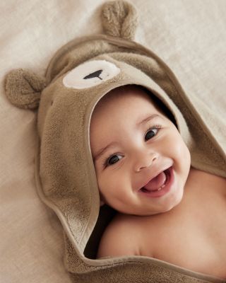  Micro Cotton Bear Hooded Bath Towel - Baby