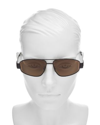Metal Triomphe Pilot Sunglasses, 57mm