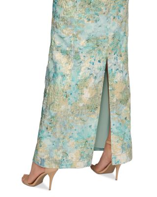 Printed Jacquard Gown 