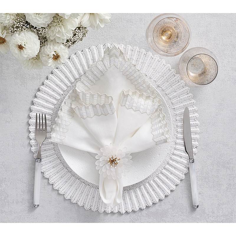 Kim Seybert Lumina Napkin In White