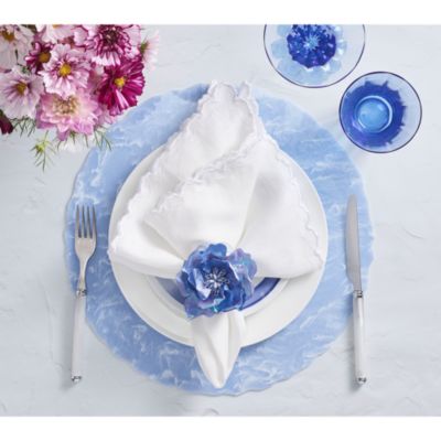 Arches Embroidered Linen Napkin