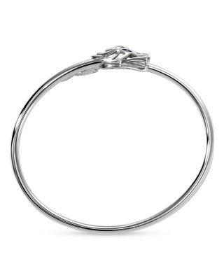 Sterling Silver Naga Blue Sapphire Dragon Cuff Bracelet