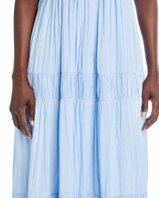 Tiered Sleeveless Midi Dress- Exclusive