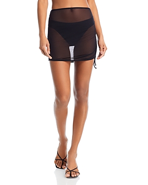 Aqua Mesh Cover Up Skirt - 100% Exclusive In Black