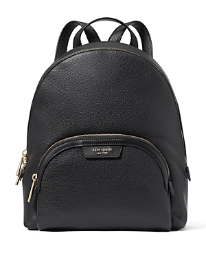 Shop Kate Spade New York Hudson Pebbled Leather Medium Backpack In Black