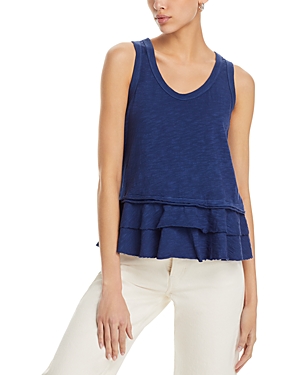 Tiered Hem Sleeveless Top