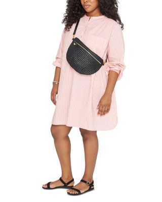 Grande Fanny Woven Checker Leather Belt Bag