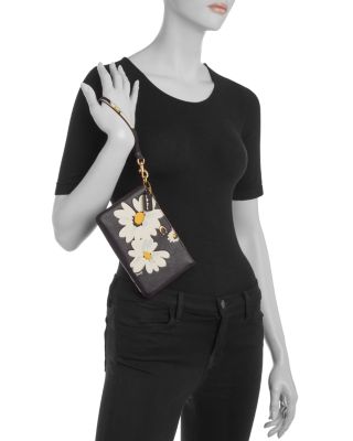 COACH Daisy Print Small Leather Wristlet Bloomingdale's