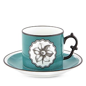 Vista Alegre Herbariae By Christian Lacroix Teacup And Saucer In Peacock